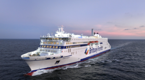 Brittany Ferries ferry at sea